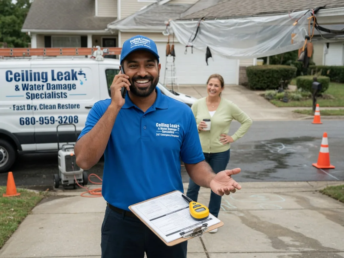 Ceiling Leak Cleanup King William, VA FAQs